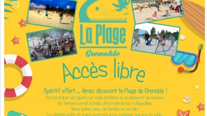 Inauguration de la Plage de Grenoble le 11 juin prochain