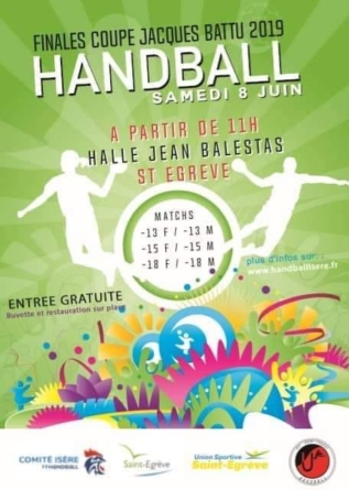#Handball – Saint-Egrève accueille les finales Coupe Jacques Battu 2019 ce samedi