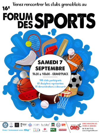 #Communiqué – 16e Forum des Sports de Grenoble le 7 septembre