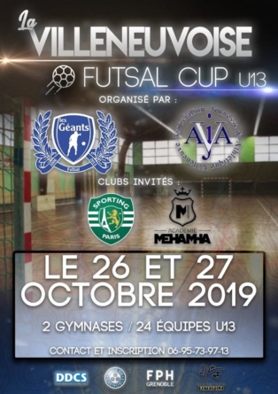 Les inscriptions sont ouvertes pour La VILLENEUVOISE FUTSAL CUP U13