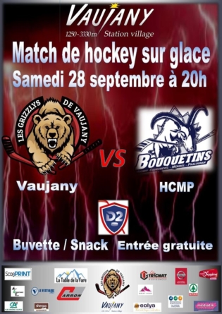 #HockeyD2 – Les Grizzlys de Vaujany reçoivent le HCMP ce samedi