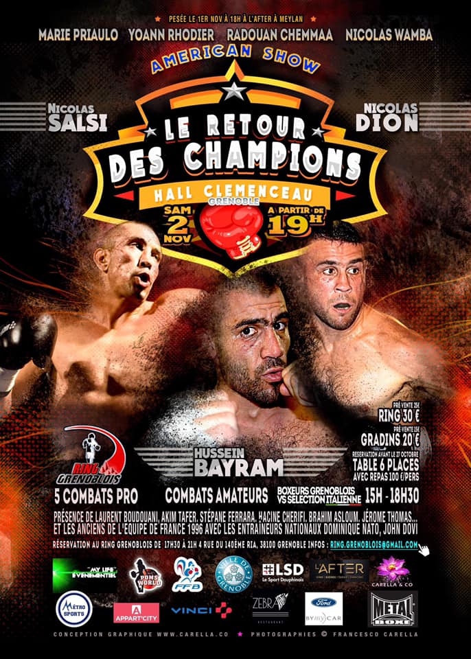 Jubilé d’Hussein BAYRAM – Gala de boxe « Le Retour des Champions »