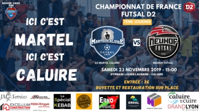 #D2Futsal – Martel Caluire veut enchaîner