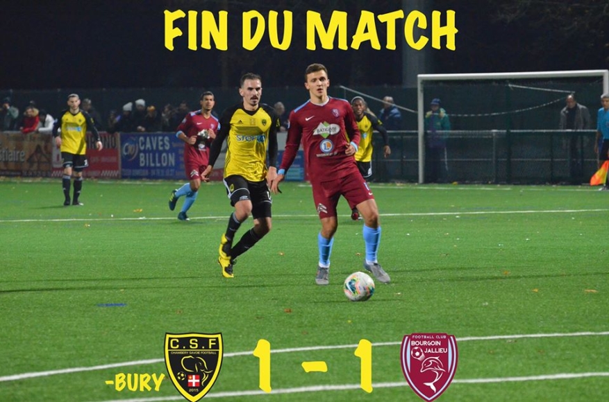 Chambéry – Bourgoin (1-1) : un match nul qui n’arrange personne