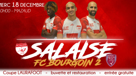 Coupe LAURA : le derby Salaise – FC Bourgoin-Jallieu B se dispute ce mercredi soir