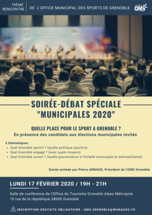 Rencontre OMS spéciale « Municipales 2020 » à Grenoble le 17 février