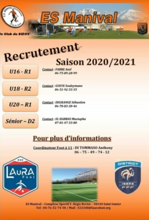 L’ES Manival recrute