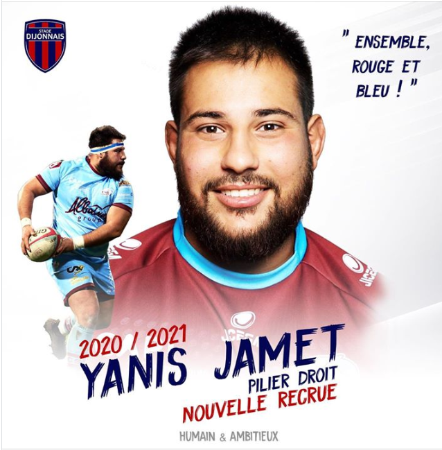 CSBJ : le pilier Yanis Jamet rejoint le Stade Dijonnais