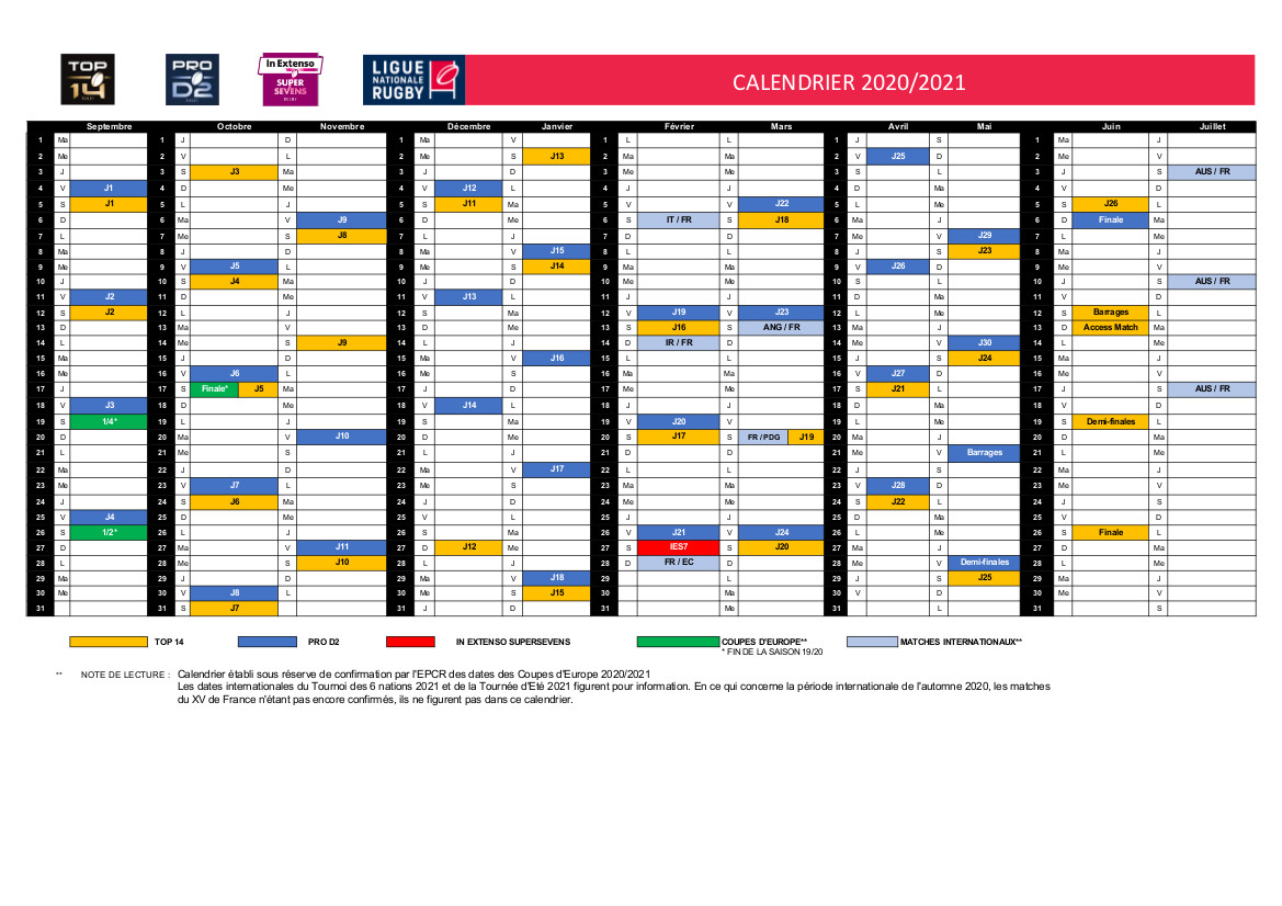 Calendrier Top 14 2024 Cool Awasome Famous - Printable Calendar For ...