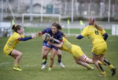 Alexandra Chambon (Amazones FCG) dans le groupe pour Irlande – France