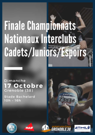 [Communiqué] Finale des championnats Nationaux Interclubs Cadets/Juniors/Espoirs à Grenoble