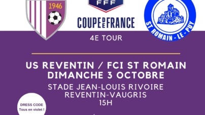 Coupe de France. Suivez US Reventin – St Romain le Puy en direct commenté