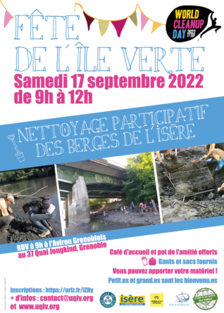 Un nettoyage participatif des berges de l’Isère organisé le 17 septembre