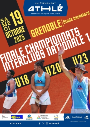 Finale du Championnat de France Interclubs Nationale 1 – U20 – U23 / Grenoble Stade Bachelard 19 Octobre 2025