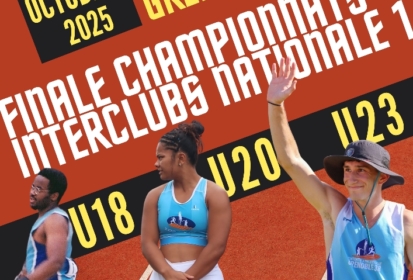 Finale du Championnat de France Interclubs Nationale 1 – U20 – U23 / Grenoble Stade Bachelard 19 Octobre 2025