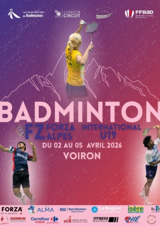 Badminton. Le FZ FORZA Alpes International U19 de retour à Voiron début avril