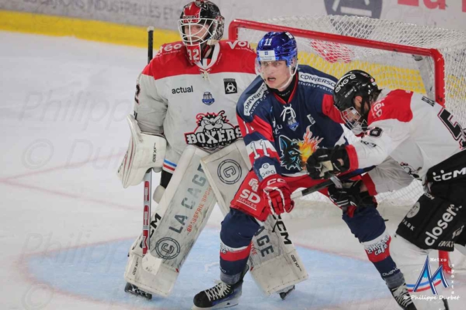 Plombés par leur entame de match, les Brûleurs de Loups s’inclinent sur la glace des Boxers