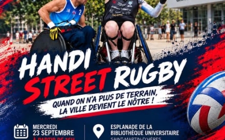 Isère. Sans gymnase, un club de rugby-fauteuil contraint de s&rsquo;entraîner dans la rue